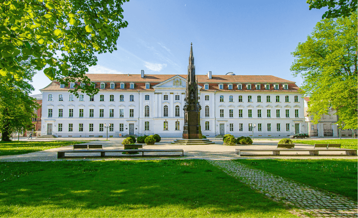 Main campus of the University of Greifswald, one of Germany’s oldest universities, located in the historic Hanseatic town of Greifswald.