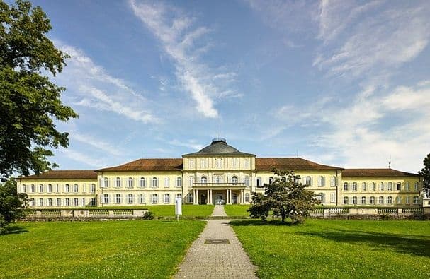University of Hohenheim main campus with historic and modern academic buildings