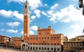 Historic campus of University of Siena in Tuscany, Italy, showcasing its medieval architecture